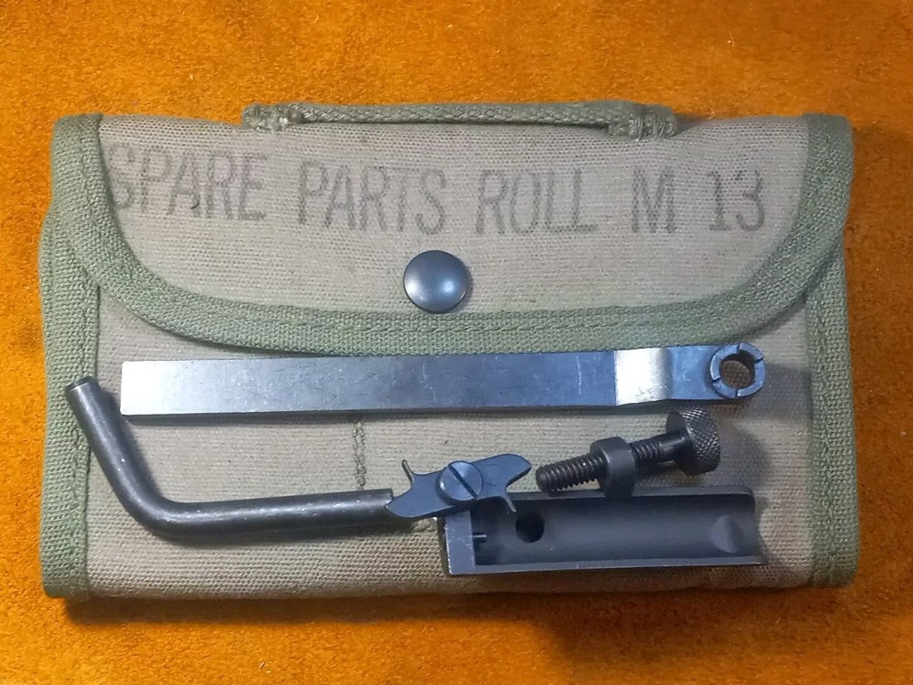M1 Carbine Bolt Tool With USGI M13 Tool Roll