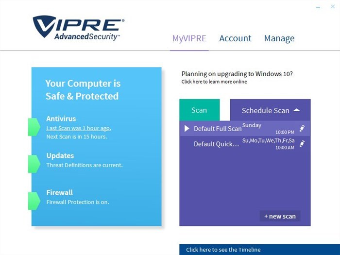 VIPRE Antivirus Advanced Internet Security for Home , 1 PC 1 Yr
