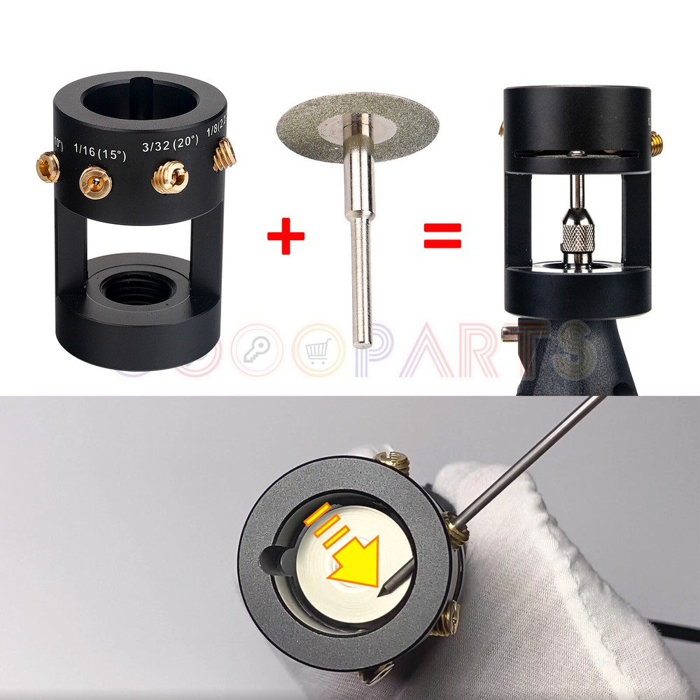 Tungsten Grinder & Sharpener Multi-Angle Offsets Head Tool For TIG Welding