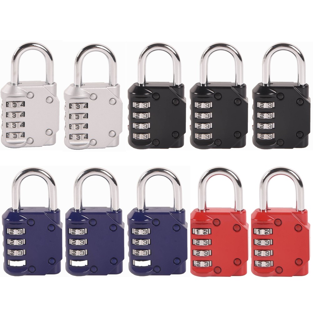 Combination Locks 4 Digit Combination Padlocks Reset for School Gym Locker