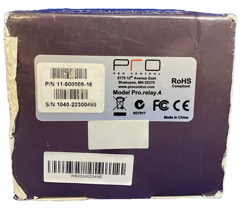 PRO, Pro.Relay.4,Relay Control Module, IR input, PoE, Surface mount, NEW