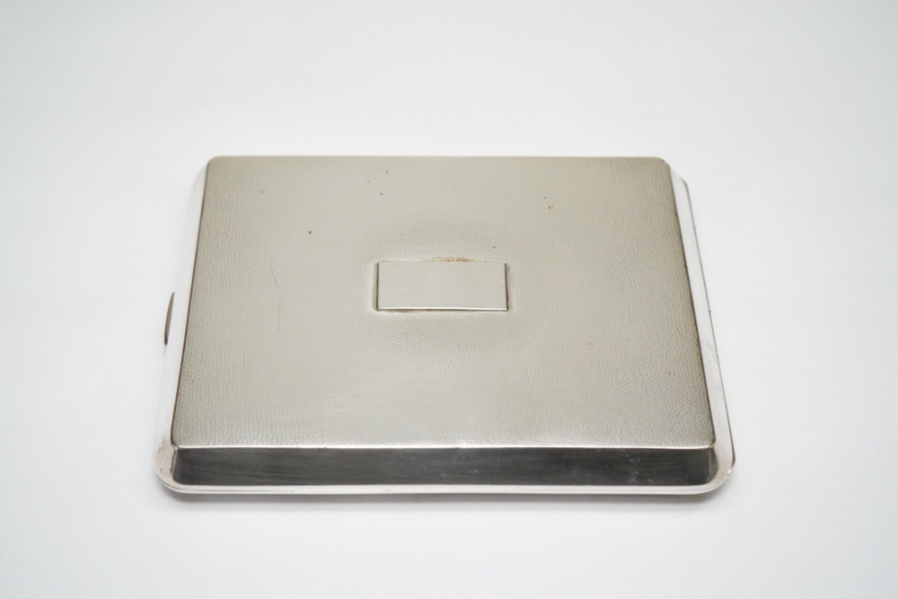 Outstanding HANDMADE Solid Silver Cigarette Case - Nanking - Business Card Case