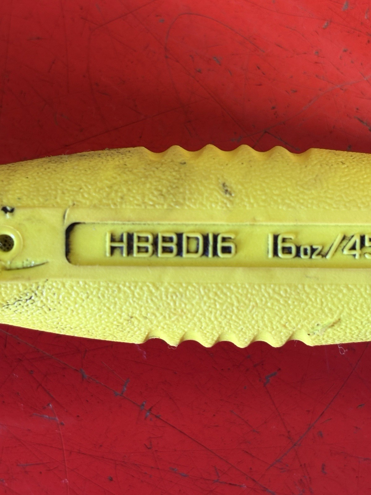 SNAP ON DEAD BLOW HAMMER HBBD16 HIVIZ Yellow