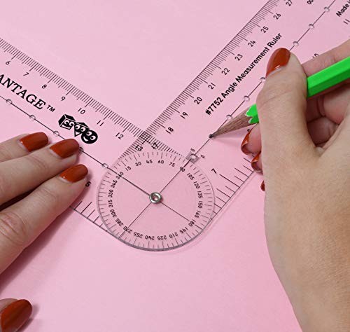 -7752 Angle Measurement Ruler - Clear, Flexible and Adjustable Geometry