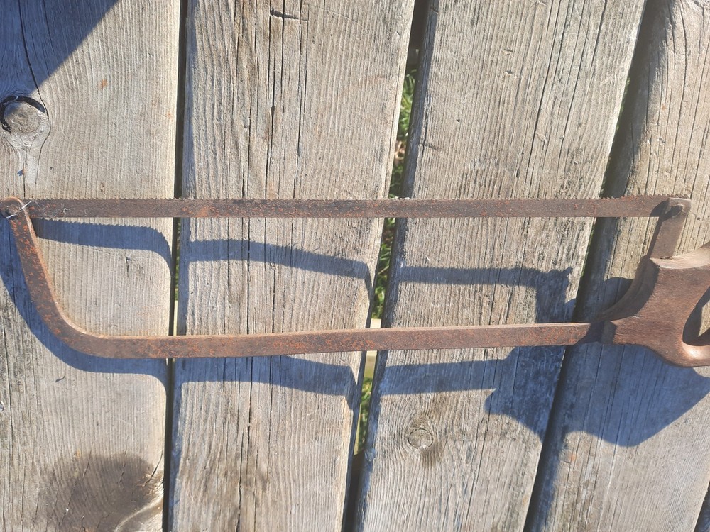 Vintage - Webster Butcher Bone Hack Saw 17" with Wood Handle