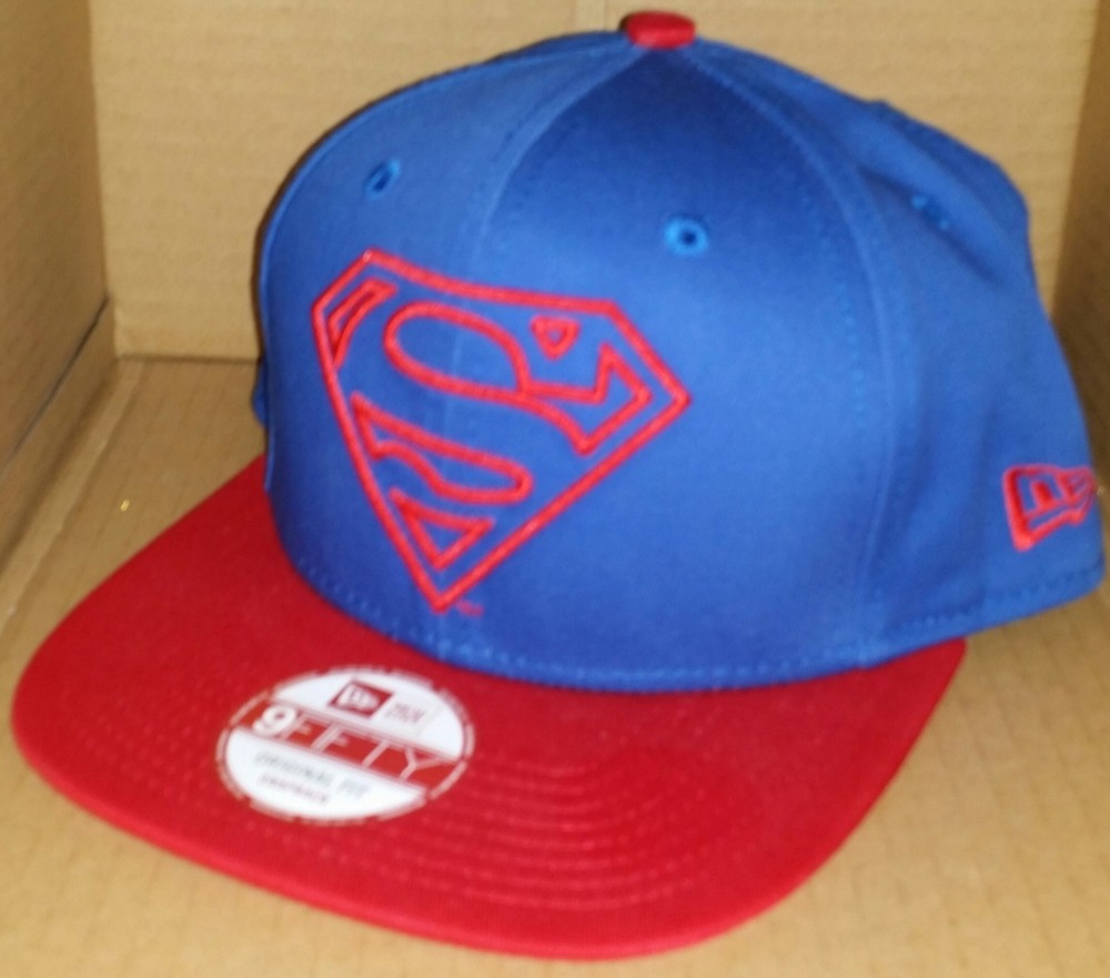 NWT NEW ERA SUPERMAN DC comics 9FIFTY SNAPBACK size adjustable cap hat