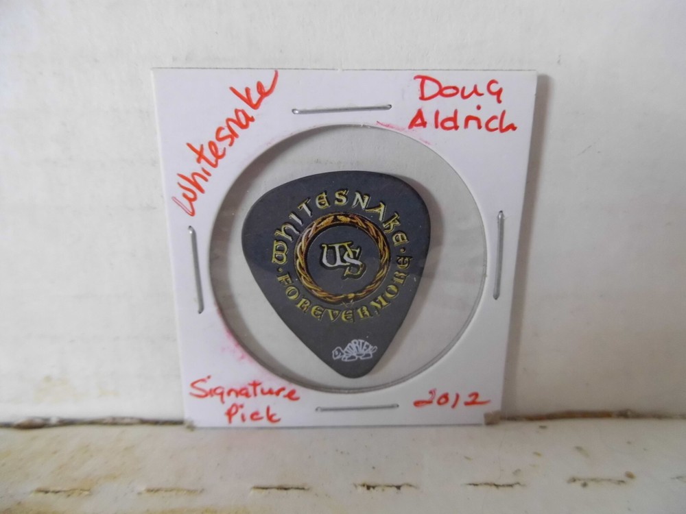 WHITESNAKE "DOUG ALDRICH" 2012 SIGNATURE GUITAR PICK~READ DESCRIPTION #23~10
