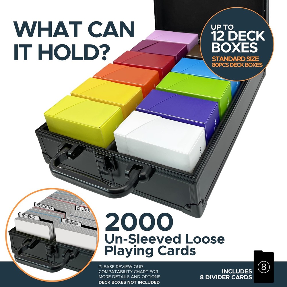 Game Card Storage Case (PRO/MTG Edition) | Suitable for Magic The Gathering, ...