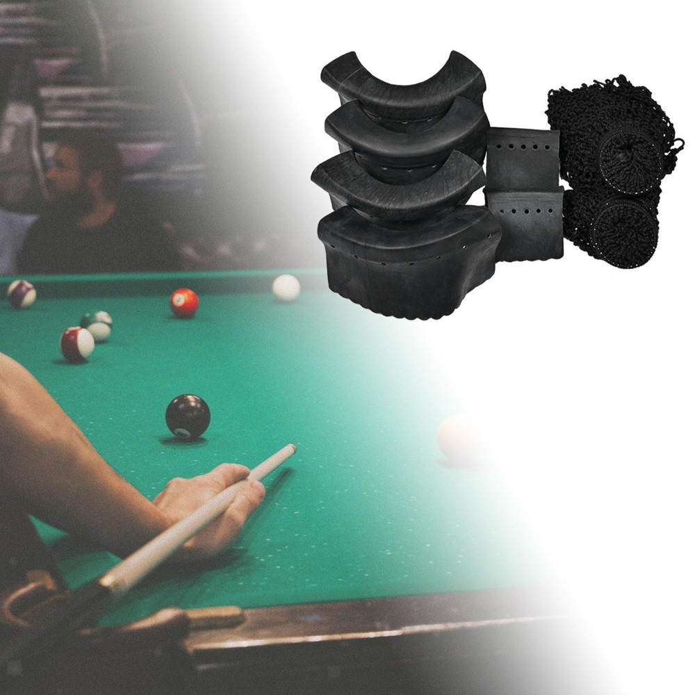 Billiard Table Pockets Set Web Bags Protective Sleeves Easy to Install Pool