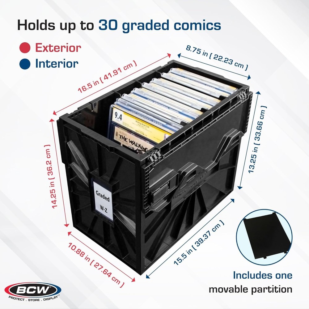 Professional Comic Storage Box – Stackable & Labelled
