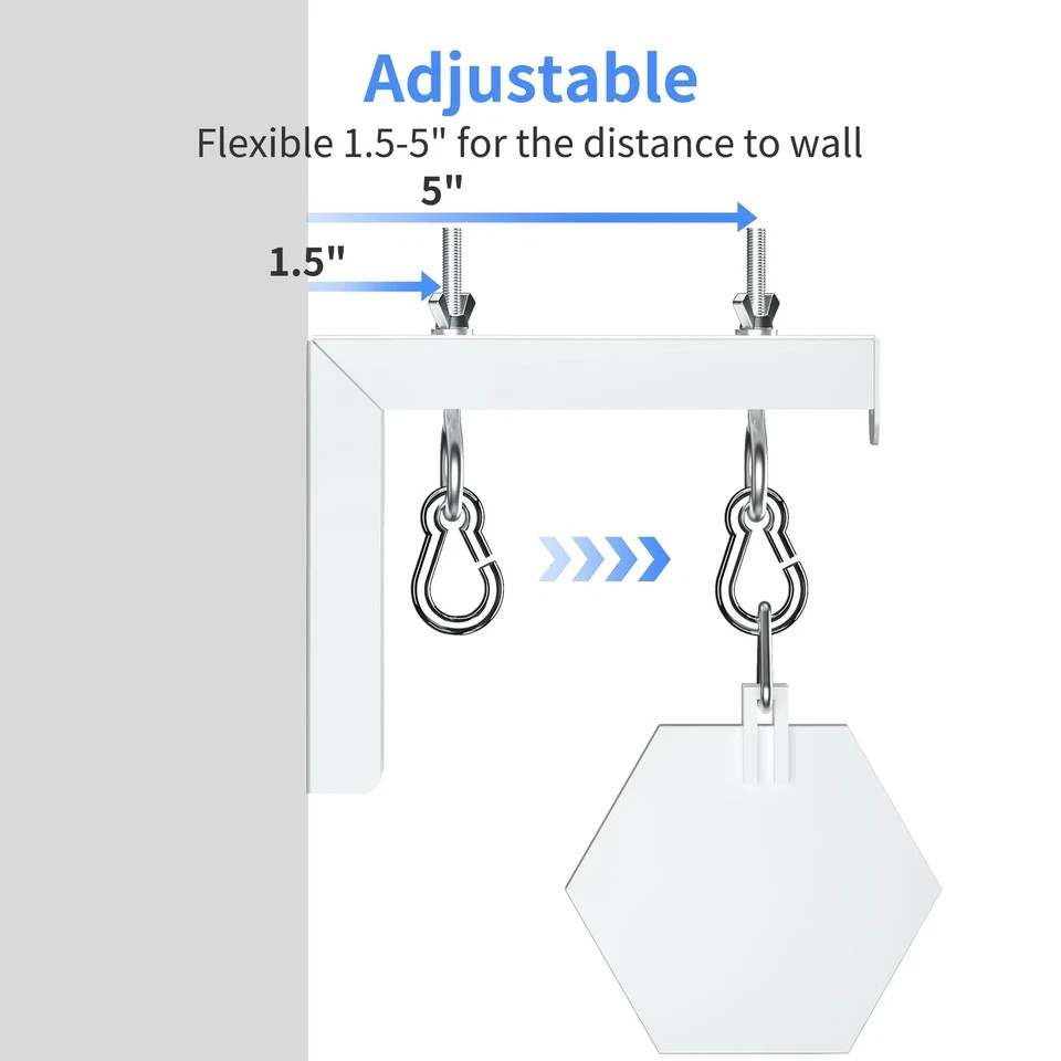 Universal Projector Screen Wall Mount Lbrackets Hanging Ceiling Mount 6 Inch Adj