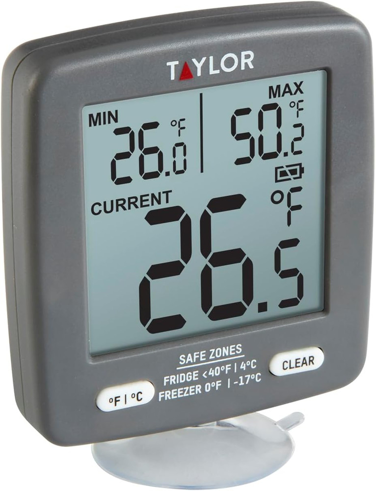 LCD Display Digital Kitchen Refrigerator/Freezer Kitchen Thermometer Min/Max on