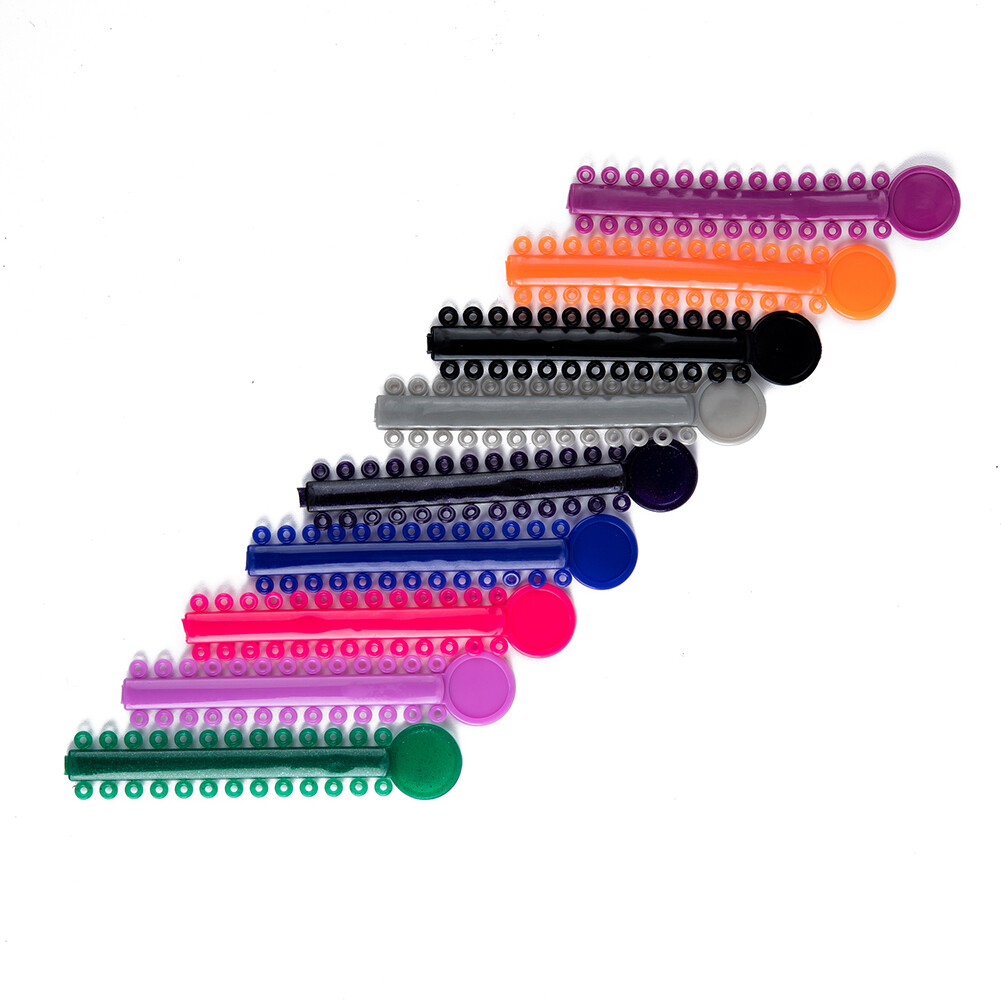 1040x Orthodontic Ligature Tie Elastic Rubber Band Ligas Ortodoncia Dental Brace