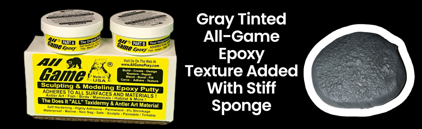 CRAFTING Epoxy Putty A&B - ALL GAME - Sculpt Modeling Compound Self-Hardening