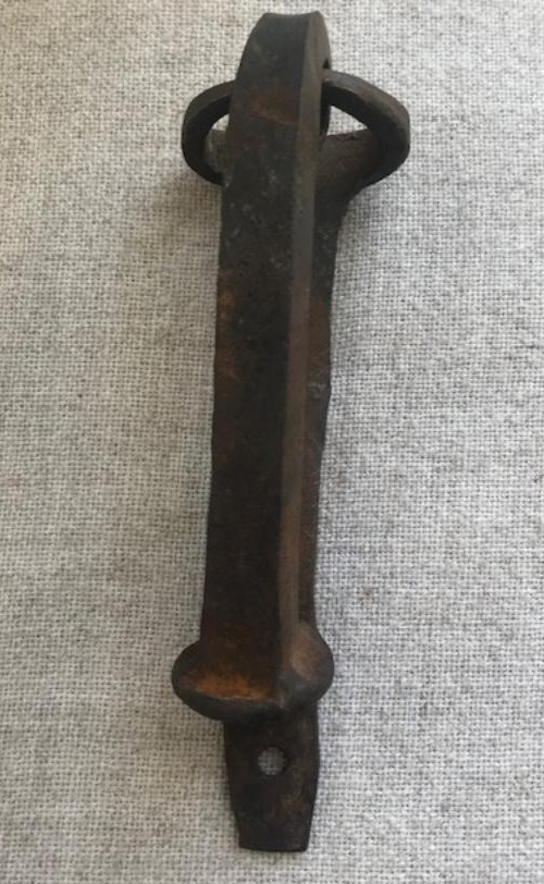 Rustic Handmade Forged Iron Door Knocker ~ 8" Heavy.