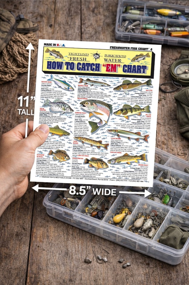Freshwater Fish Identification #4 -- Waterproof Quick Reference Guide