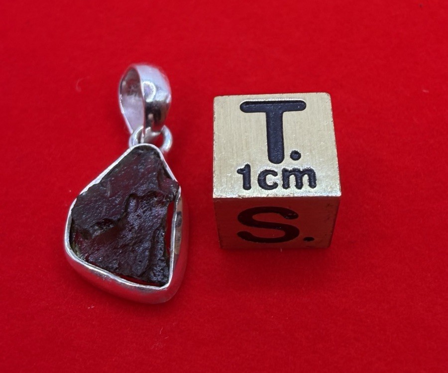 Moldavite Tektite Pendant, Czech Republic, Authentic Moldavite, 1.83g