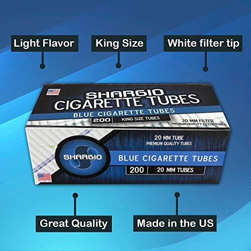 Shargio Blue King-Size High Quality Stunning Filter Tubes 200 Count [10-Boxes]