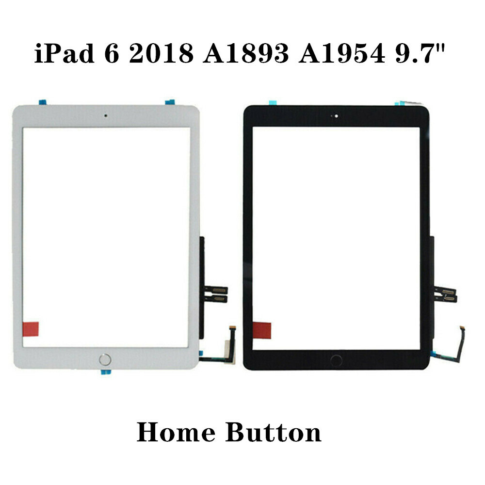 For iPad 6 6th Gen 2018 A1893 A1954 Touch Screen Digitizer Replace ± Home Button