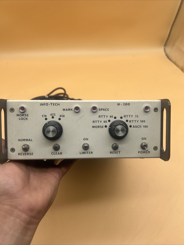 info-Tech M-200 Decoder InfoTech Universal Radio Untested As Is