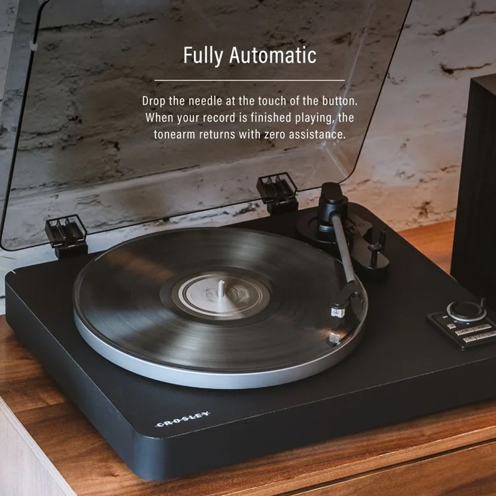 Crosley C300 2-Speed Bluetooth Out Fully Automatic Turntable - Black C300A-BK