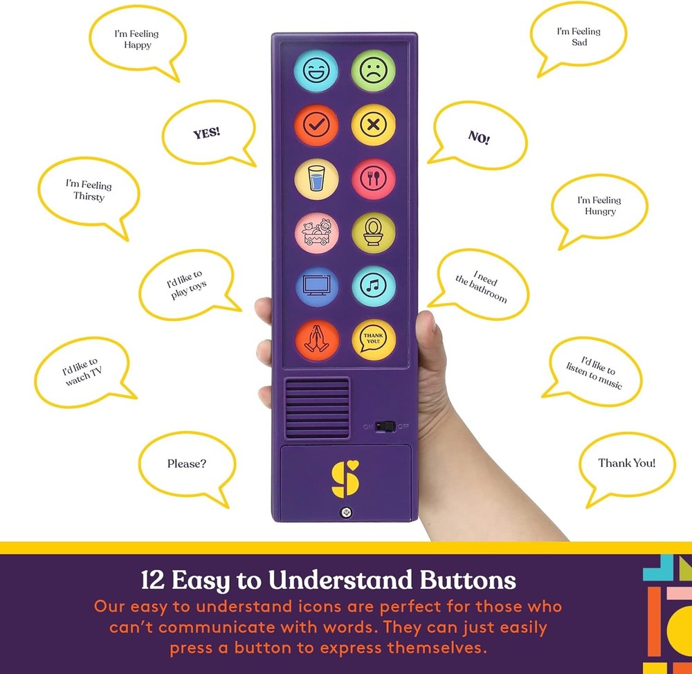 Special Supplies AAC Communication Device for Speech Therapy, Talker Buddy...