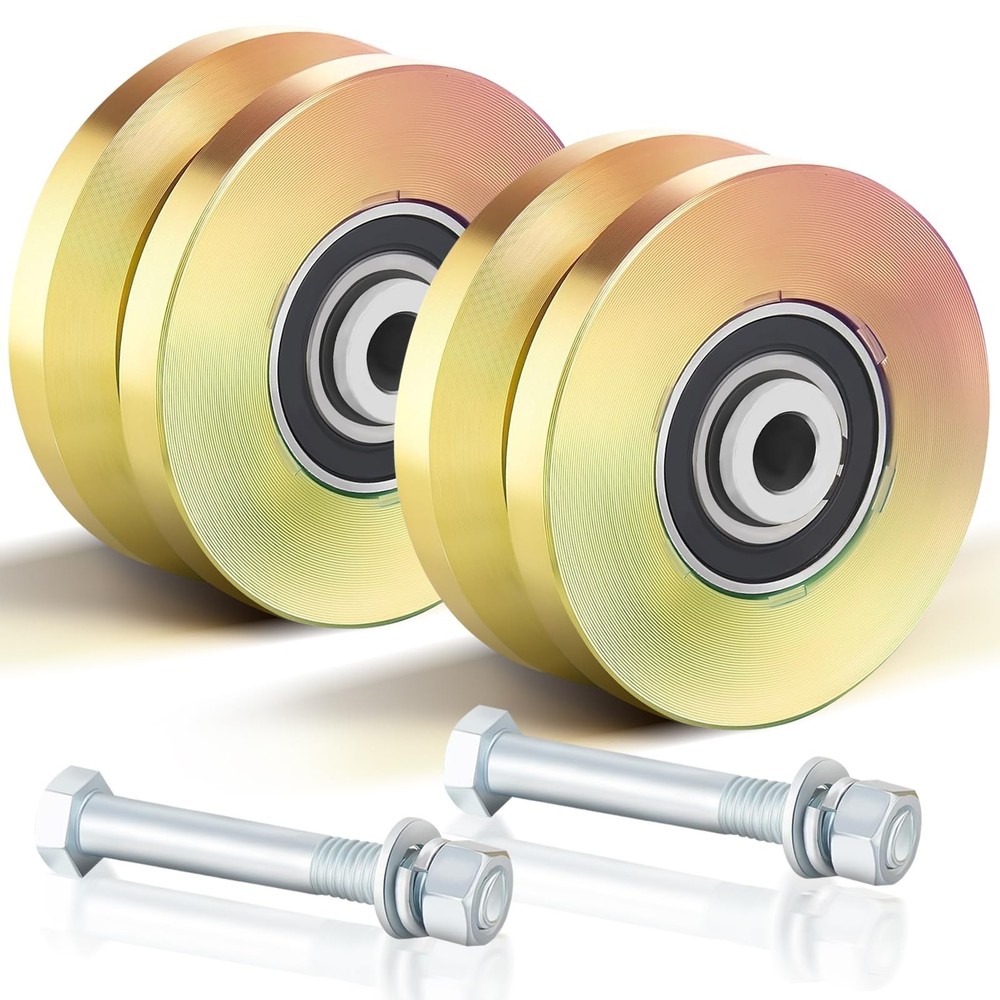4" Heavy-Duty V-Groove Slide Gate Wheel – Solid V-Track Wheel with Double