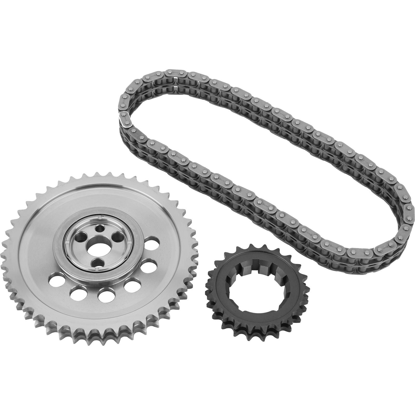 LS Double Roller Billet Timing Set, 3 Bolt, 4 Sensors