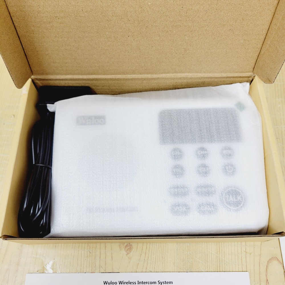 Wuloo Wireless 1 Mile Range Home Intercom Multi Channel White (ONE UNIT ONLY)