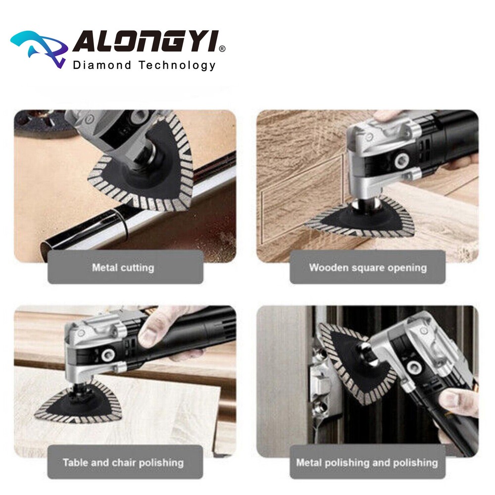 86mm Diamond Cutting Disc Triangle Saw Blade for Ceramic Tile Marble Cutting