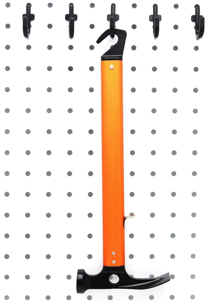 200 PK Pegboard J-Hook Assortment Black Peg Hooks for Tool Organization