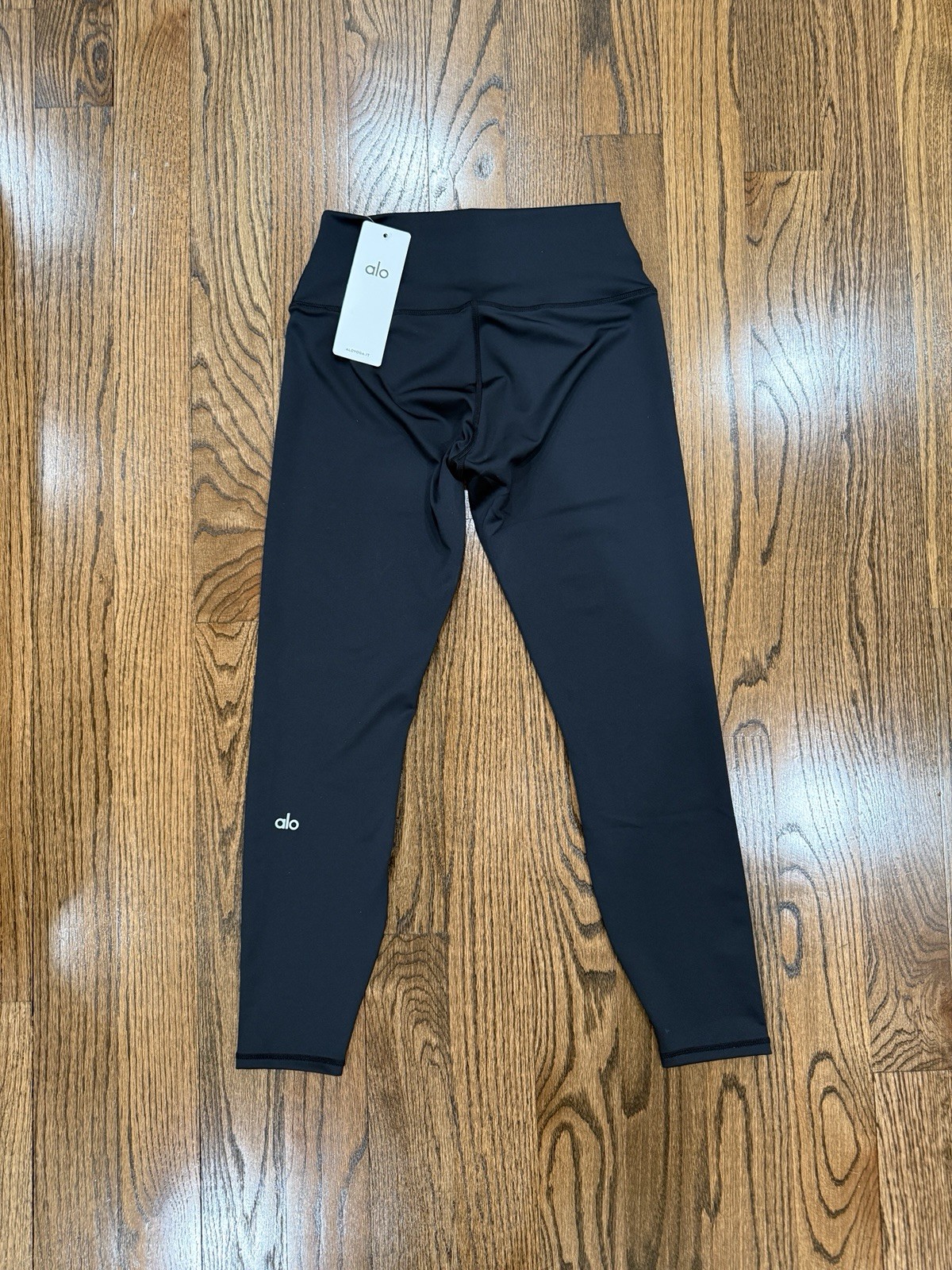 Bundle Of 2 Alo Yoga LARGE High Waist Airbrush Leggings BLACK AND BROWN 7/8 NWT