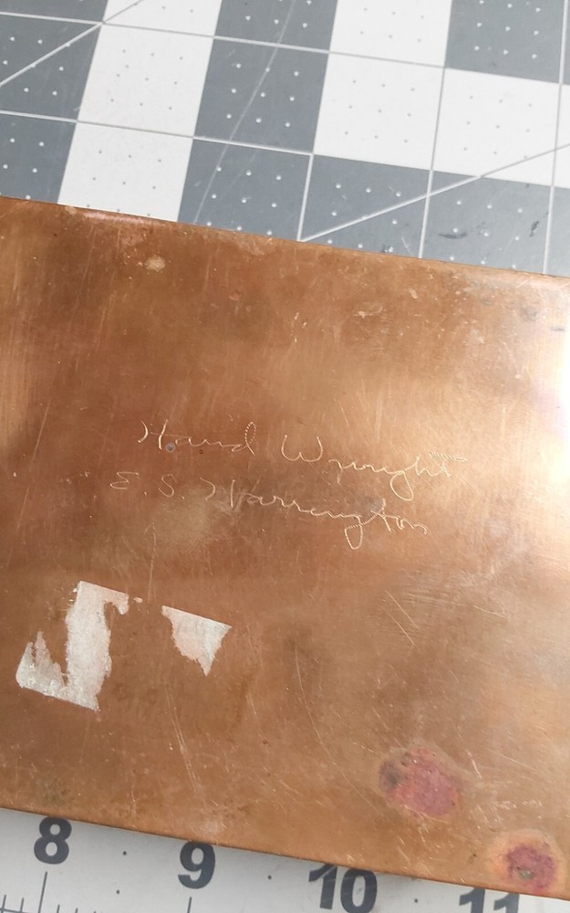 Copper Hand Wrought Box by E S Harrington