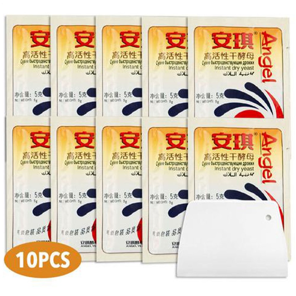 10-Pack High Strength Instant Dry Yeast for Household Baking, Quick Fermentation