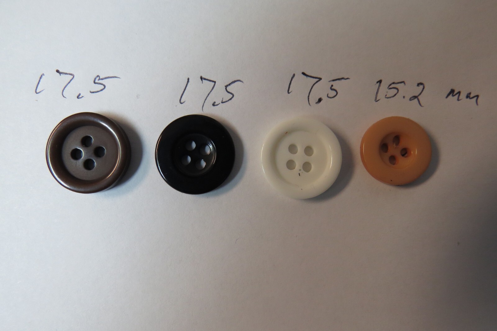 Mens Button On Suspenders Braces Buttons. Set of 24 Quality WHITE