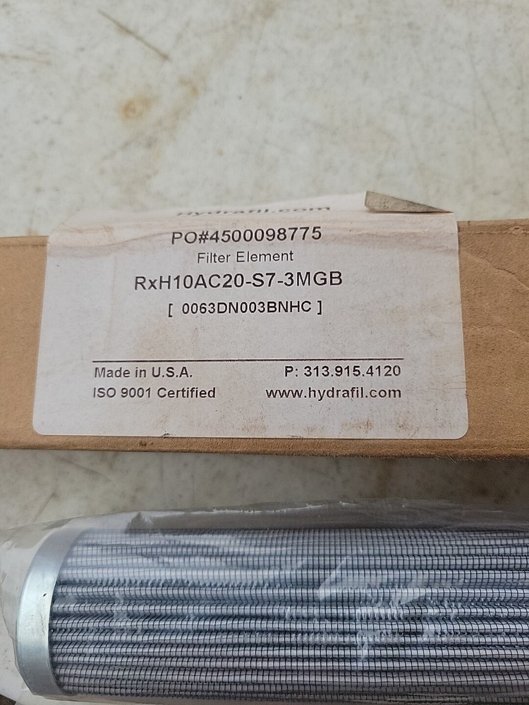 Hydrafil RxH10AC20-S7-3MGB Hydraulic Filter Element