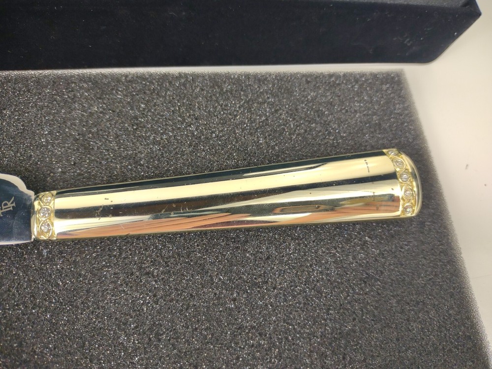 Things Remembered Cake Serving Set silver plated flute and server w box wedding