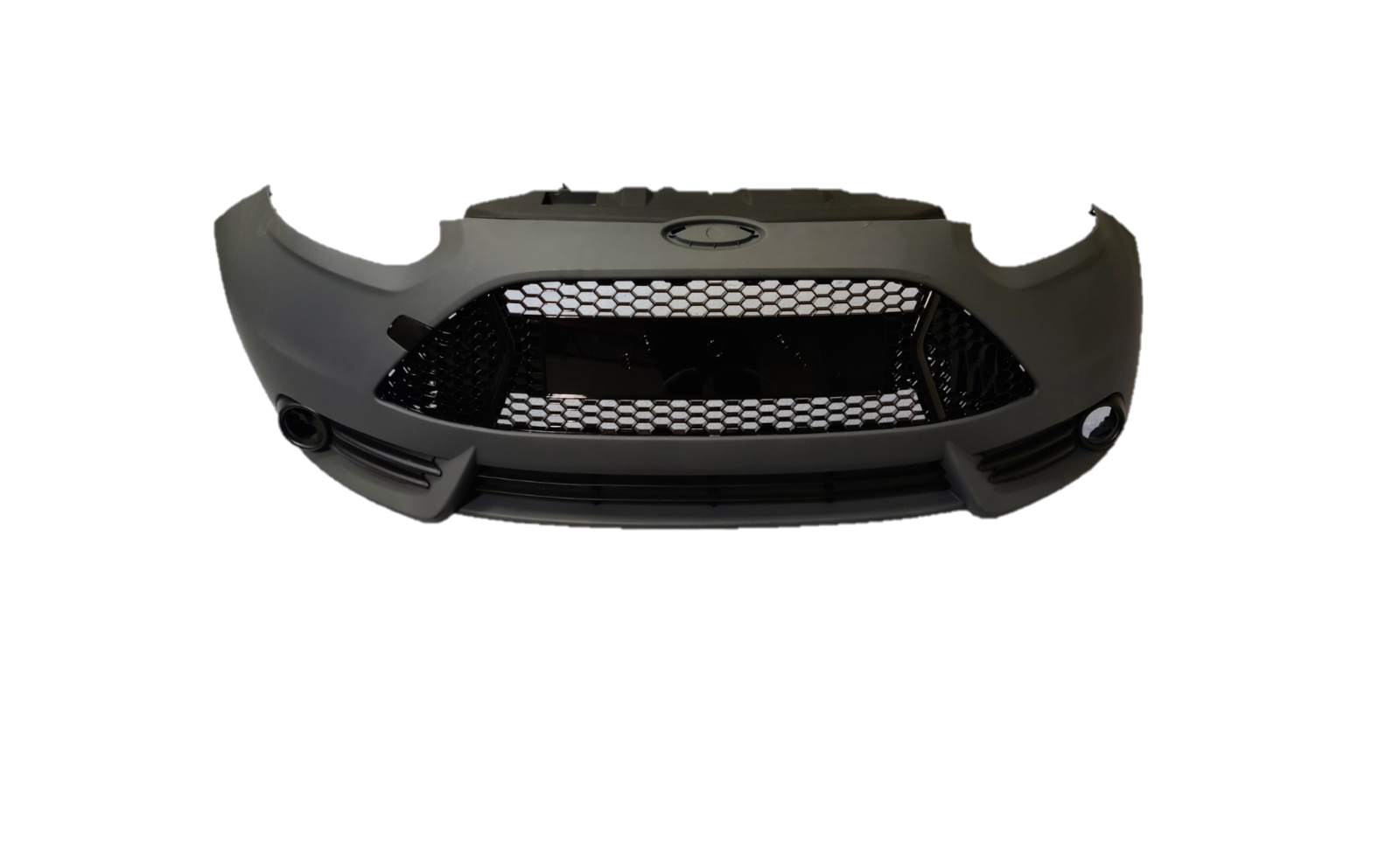 FITS 2013 2014 FORD FOCUS ST FRONT BUMPER COVER WITH GRILLS AND FOGS.