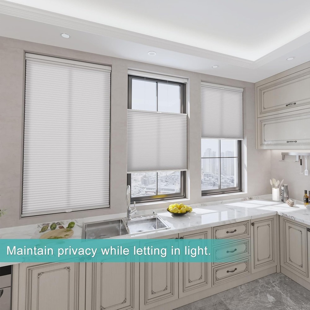 No Drill Top Down Bottom Up Cellular Shades Light Filtering Home Decorators