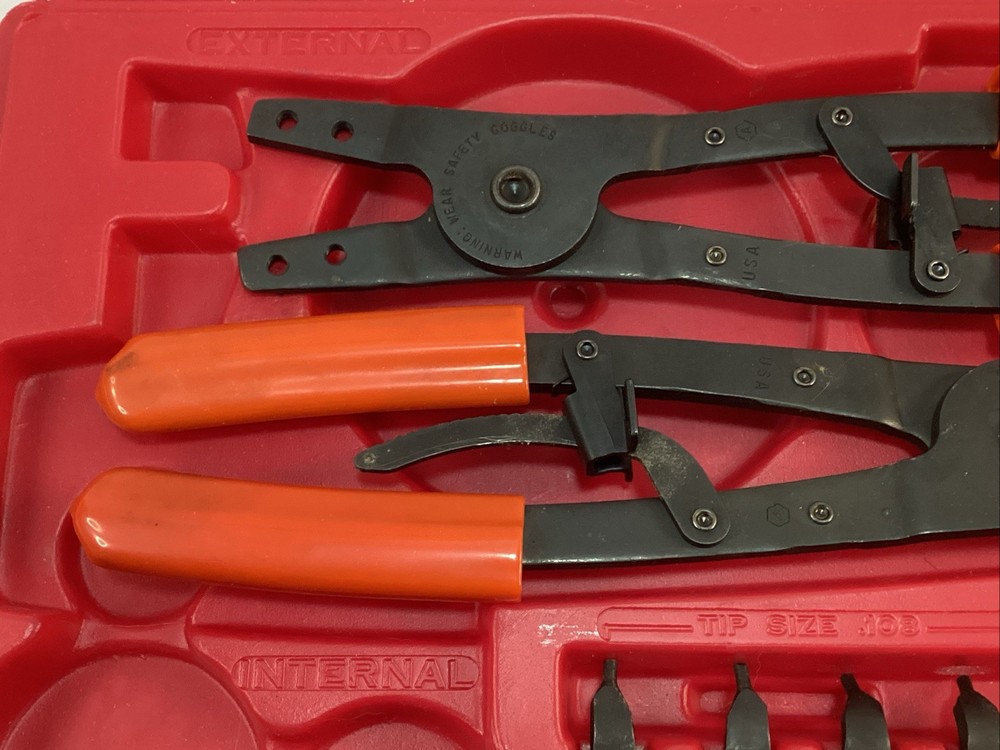 Blue Point PR-50A Heavy Duty Replaceable Tip Pliers Set - Complete (21426)