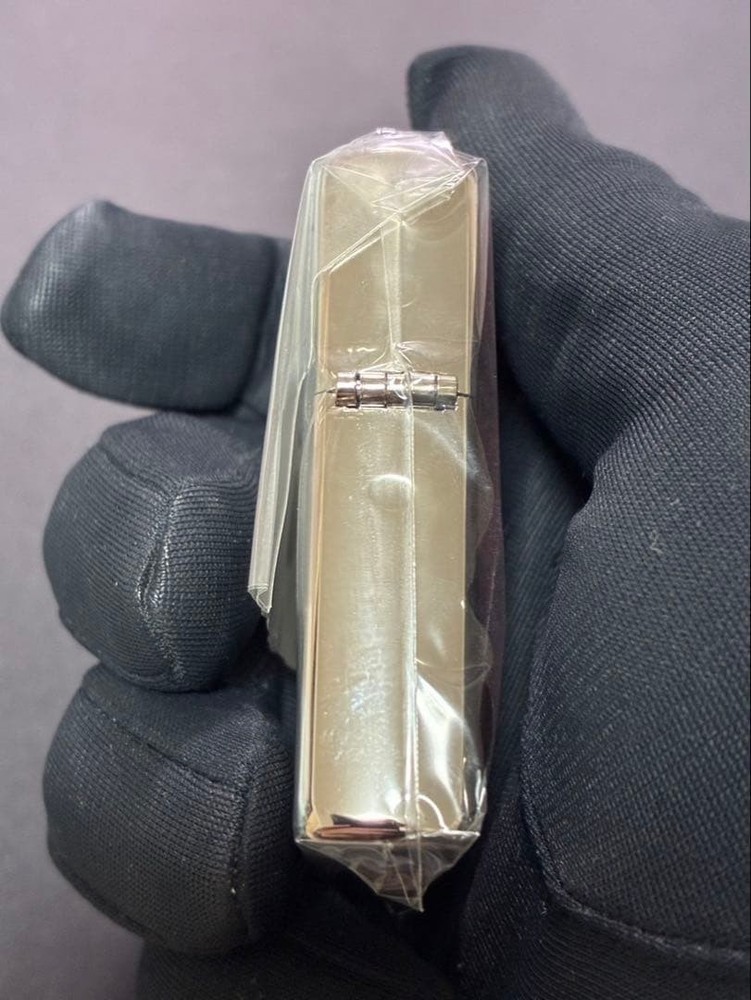 Zippo Emoticons Red Silver One Sided Processing Oil Lighter Regular Japan