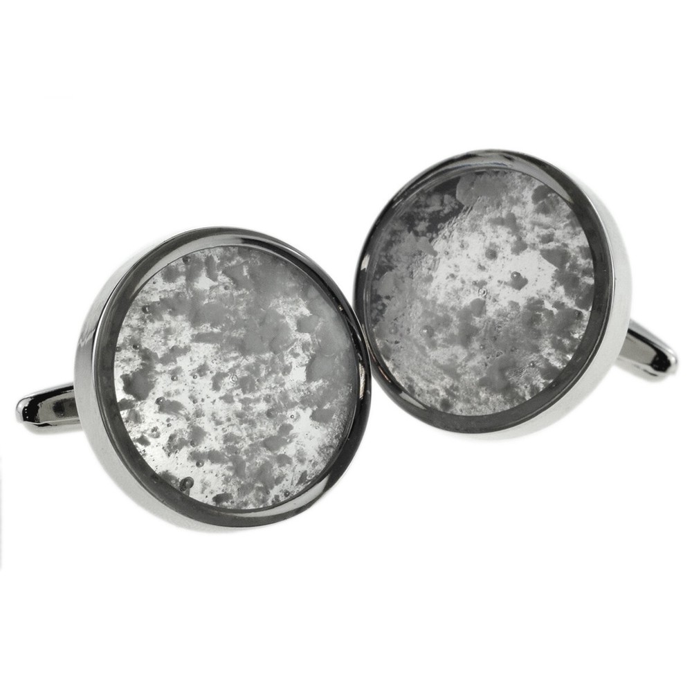 Encapsulated Rock Salt Cufflinks Boxed