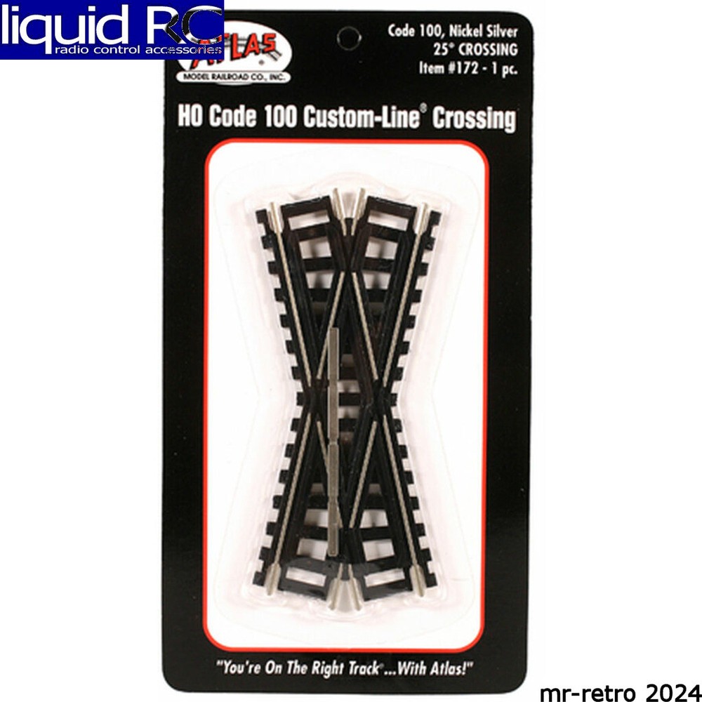 Atlas Trains 172 Ho Code 100 25 Degree Custom Crossing