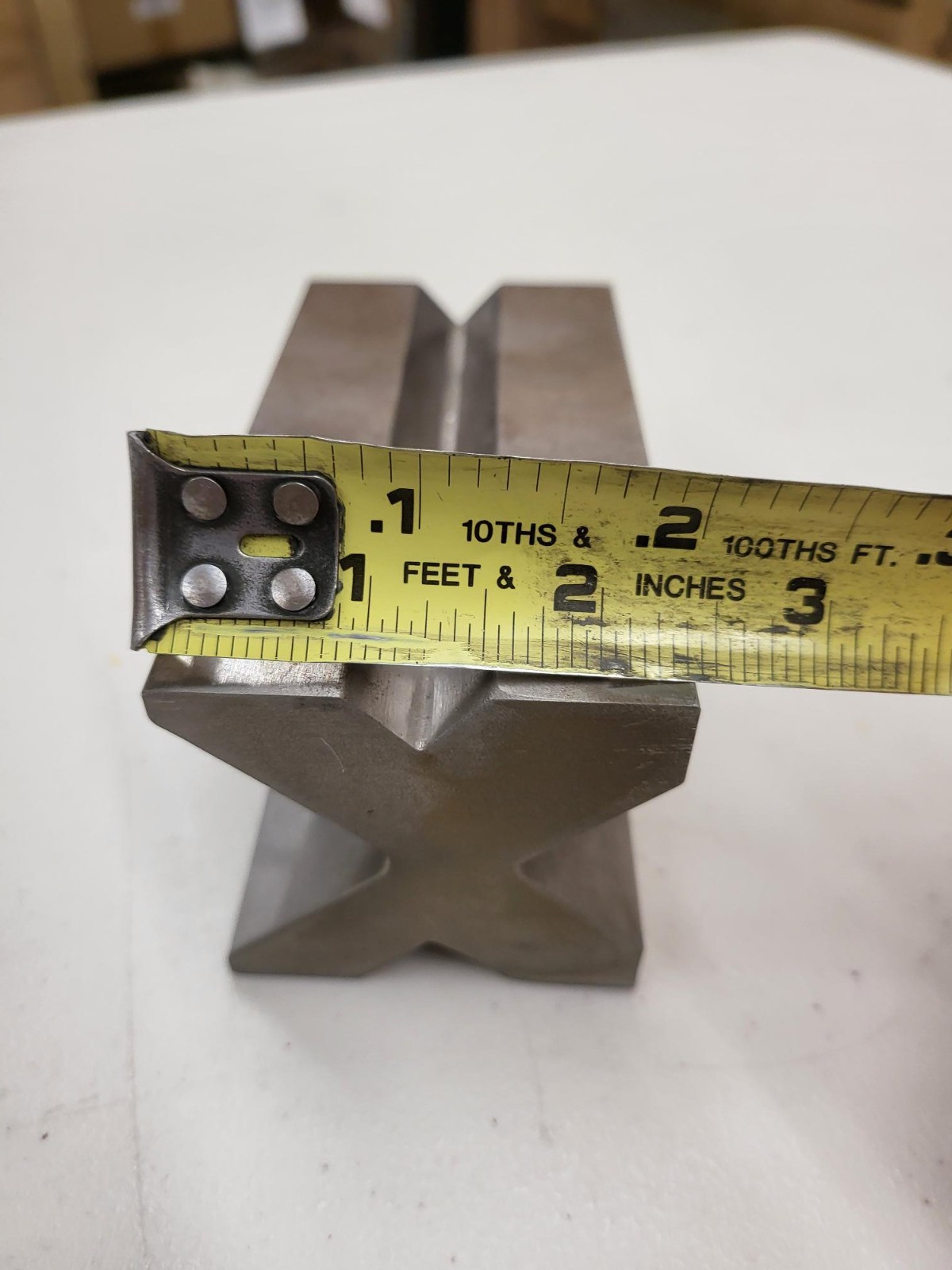 4.5" Press Brake 4-Way Die V Openings 2" 1.5" 1" & .5" V Open Free Shipping BTB2