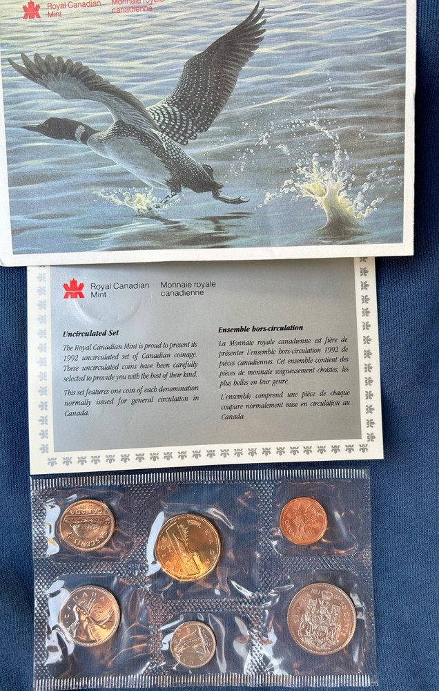 1992 Proof like Uncirculated Canadian coin set