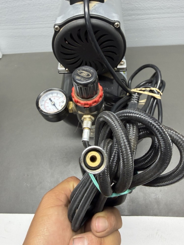 Airbrush Compressor, High-performance Single-Piston Oil-free Mini Compressor ...