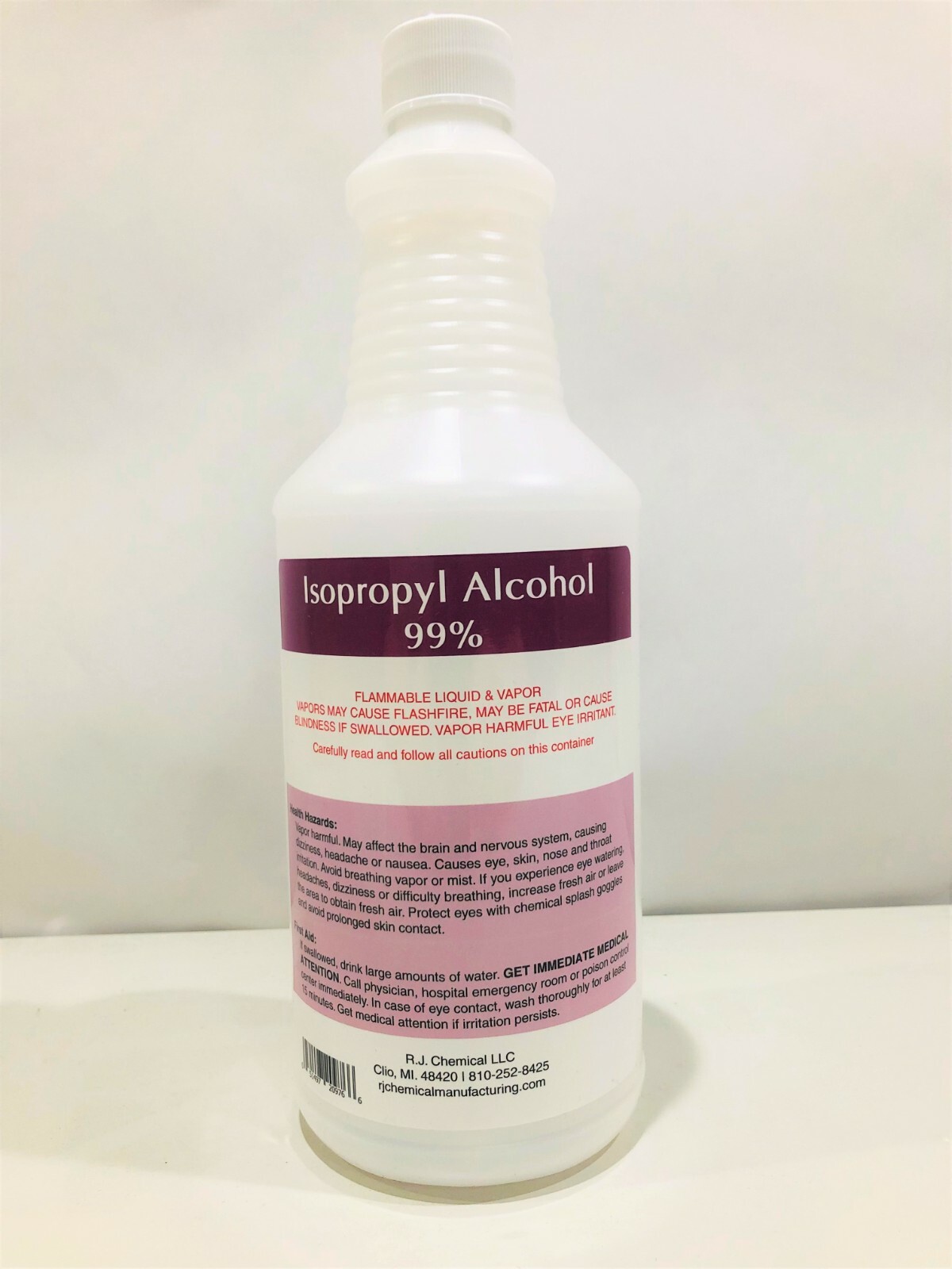 ISOPROPYL ALCOHOL 99%- NO IMPURITIES - 4 GALLONS PACKED IN 16 QUARTS