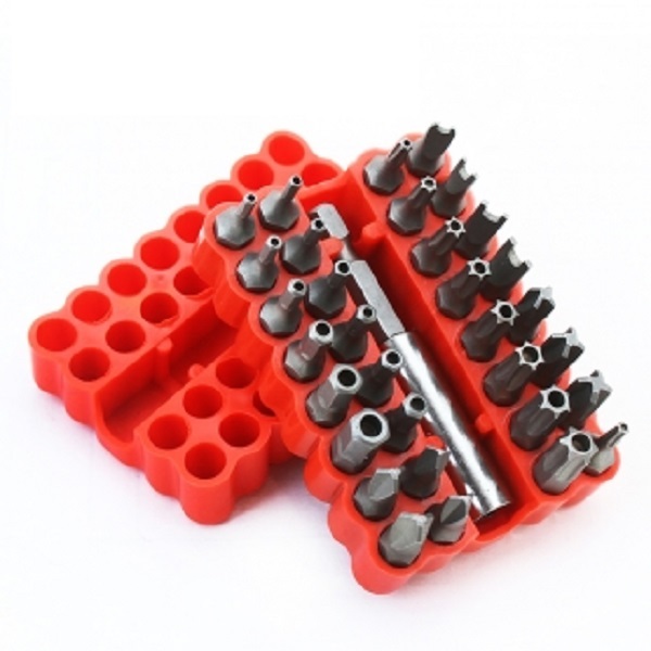 Security Tamper Proof Bit Set 33pc Torq Torx Hex Star Spanner Tri Wing