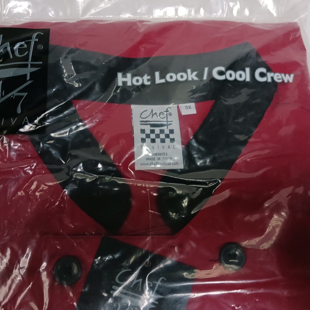 Chef Rivival 3/4 Sleeve Jacket Size 3X