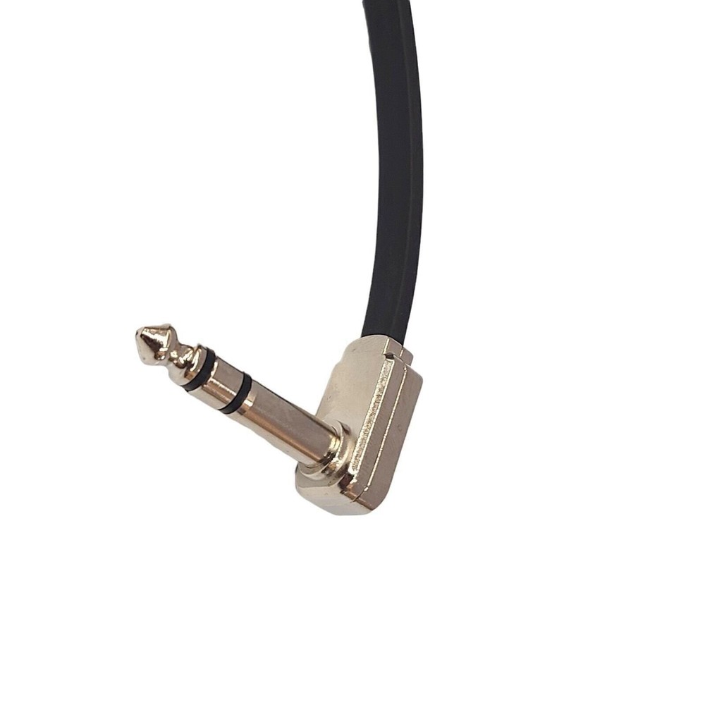 Ernie Ball Stereo Guitar Patch Cable 6" Flat Right Angle Effects Pedal